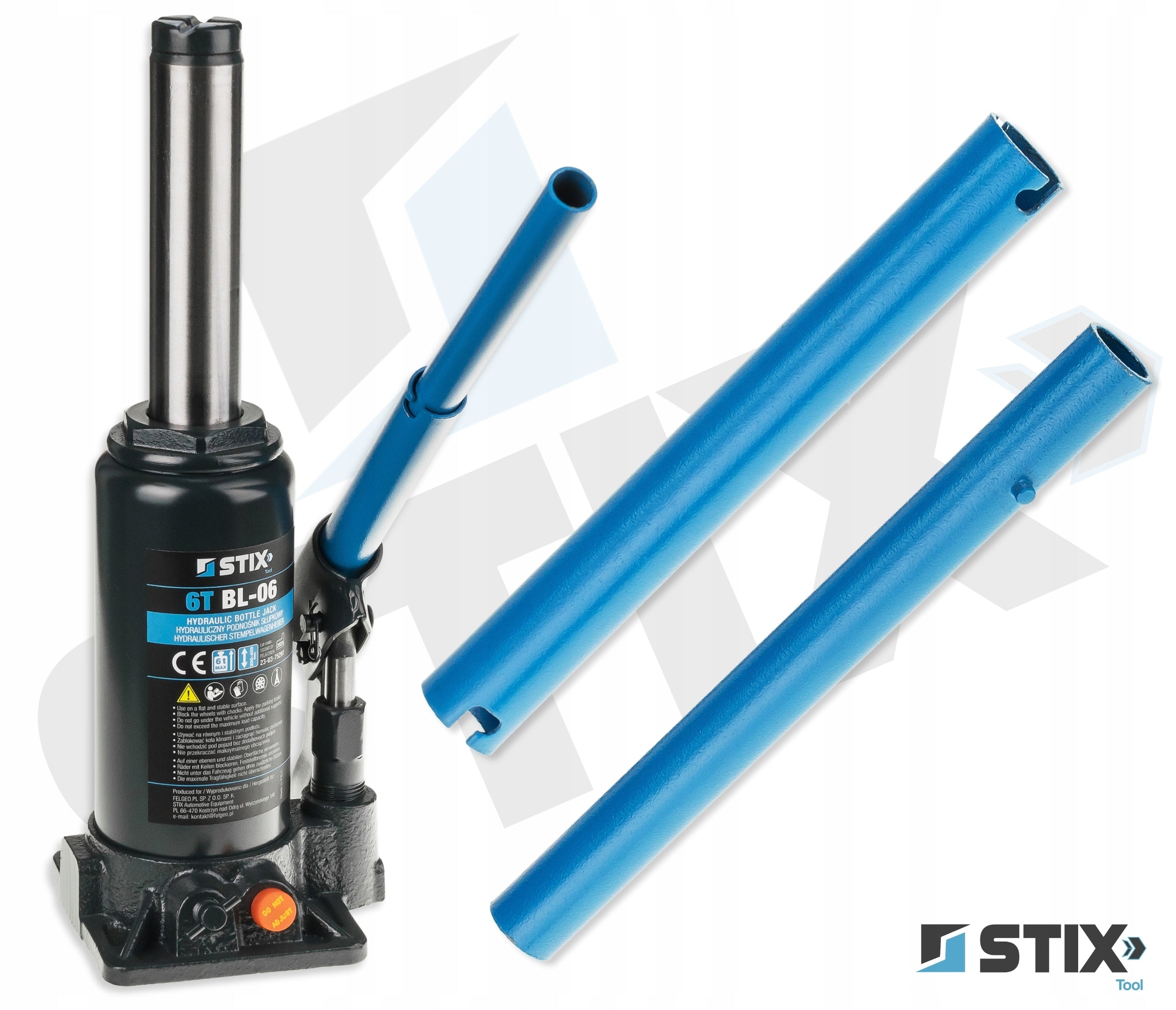 HYDRAULIC LIFT 6T 200-405mm BL-06 BOTTLE POST LEVER STIX Minimum lifting height 200 mm