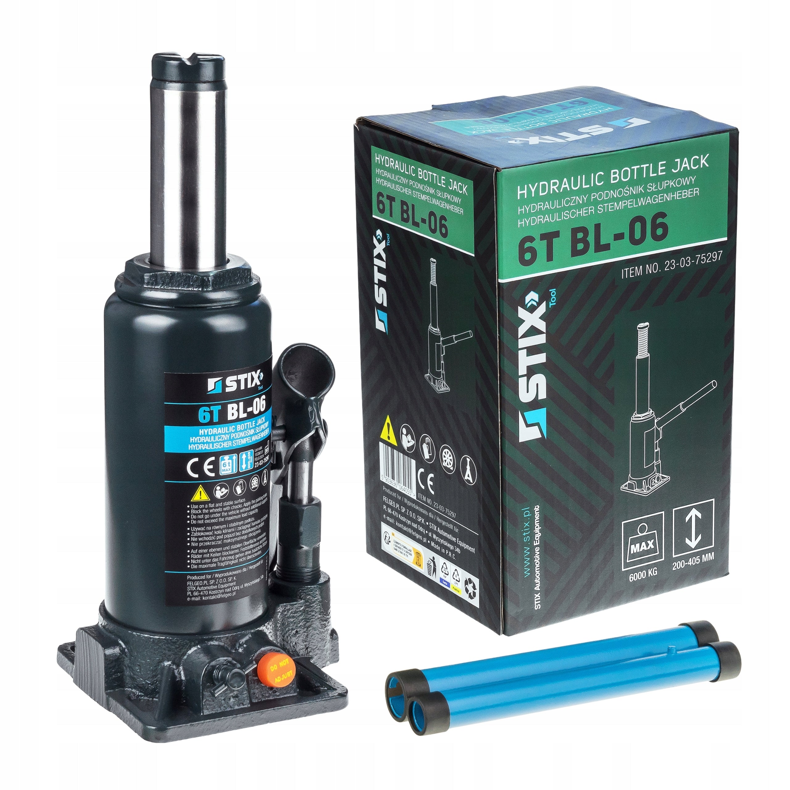 HYDRAULIC LIFT 6T 200-405mm BL-06 BOTTLE POST LEVER STIX
