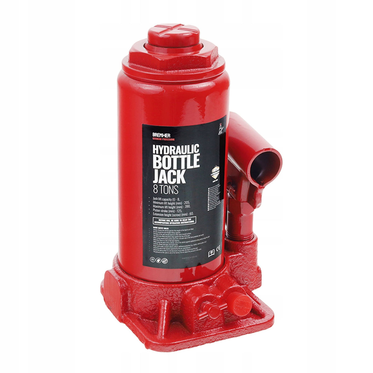 HYDRAULIC LIFT 8T, 1-PISTON HMIN=230MM, HMAX=457MM Manufacturer code BH008T01
