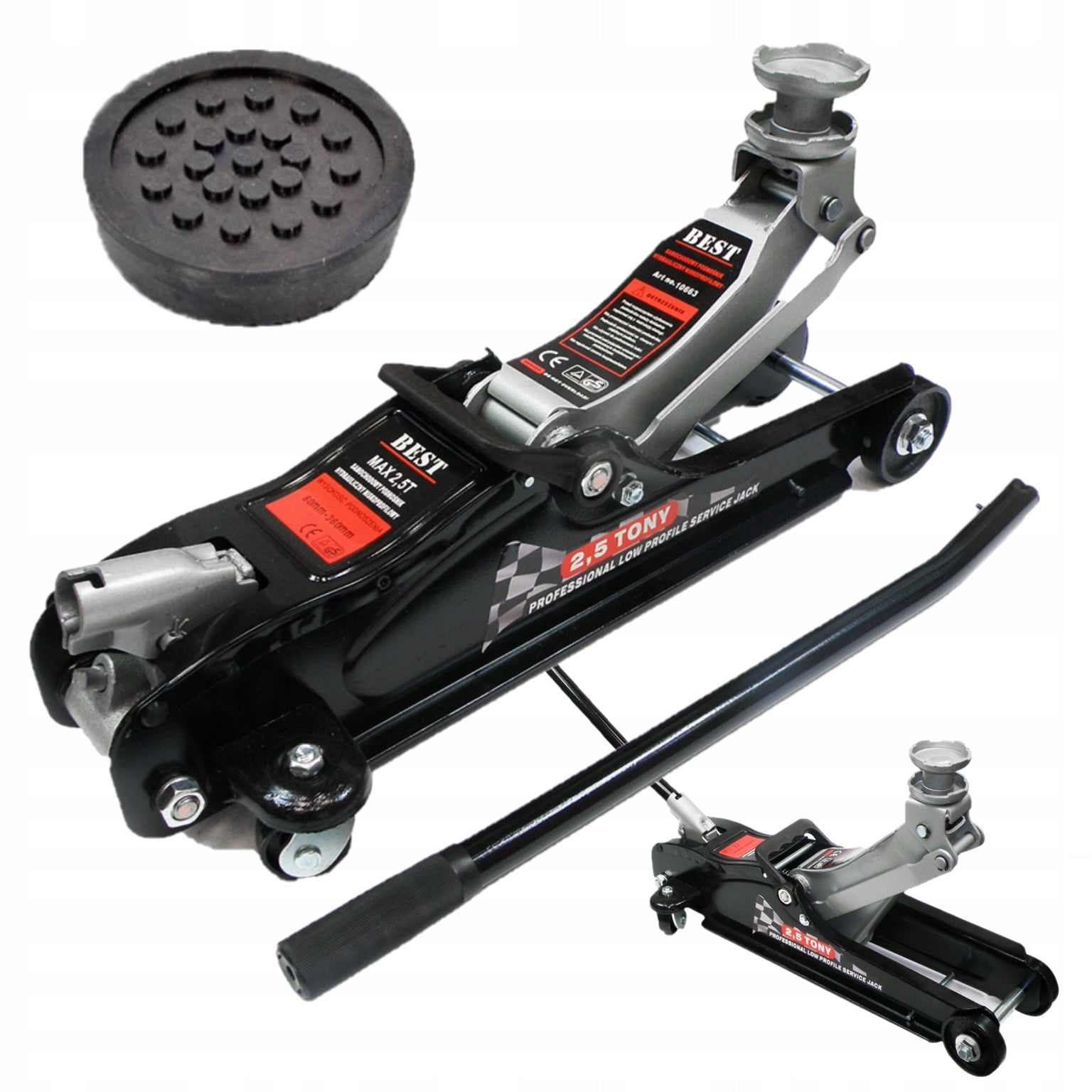 HYDRAULIC LIFT LOW PROFILE FROG 2,5 TONS CAR DRIVEWAY