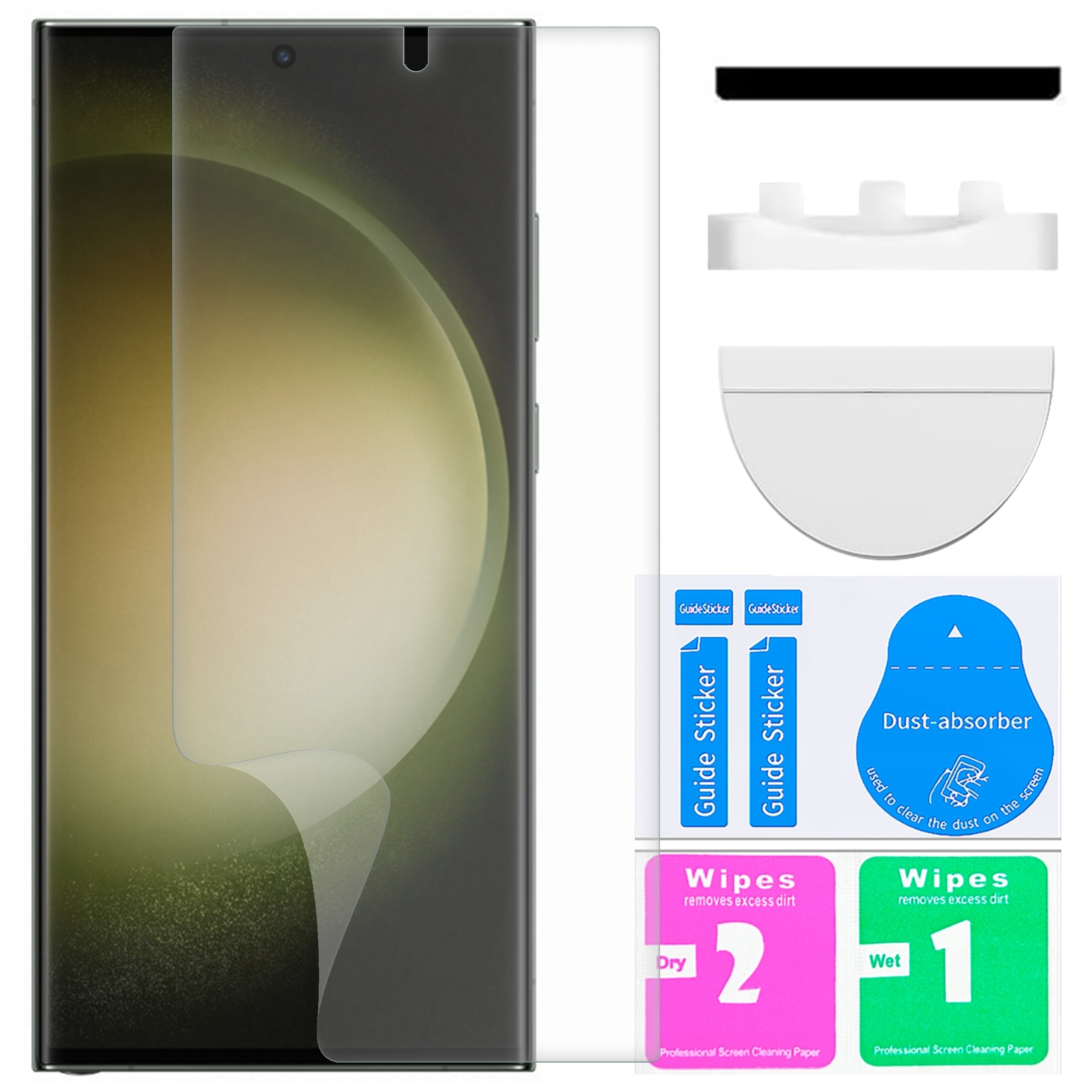 HYDROGEL FILM FOR SAMSUNG S23 ULTRA SIMPLE INSTALLATION ON GALAXY S23 ULTRA Manufacturer code FOLIA HYDROŻELOWA DO SAMSUNG S23 ULTRA