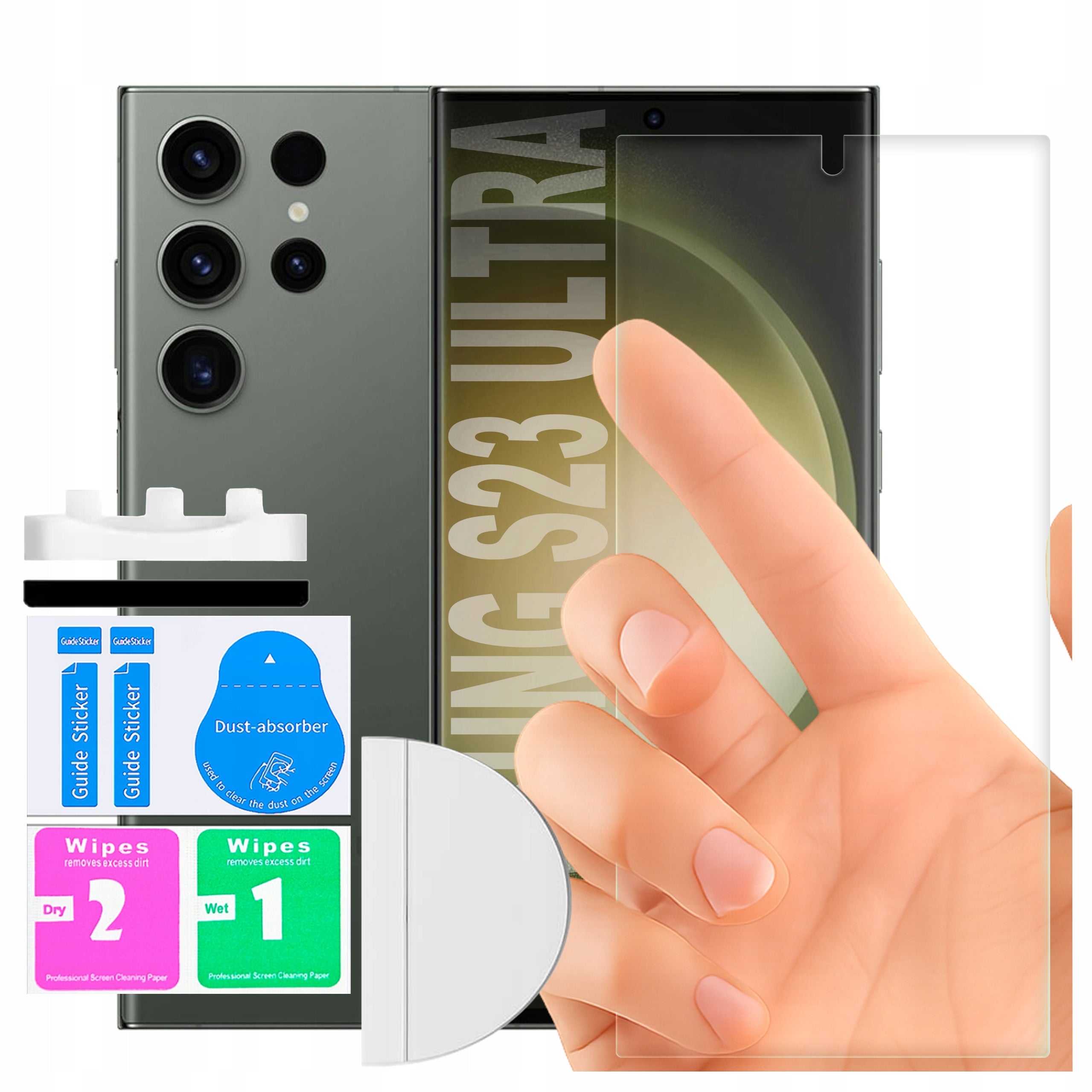 HYDROGEL FILM FOR SAMSUNG S23 ULTRA SIMPLE INSTALLATION ON GALAXY S23 ULTRA