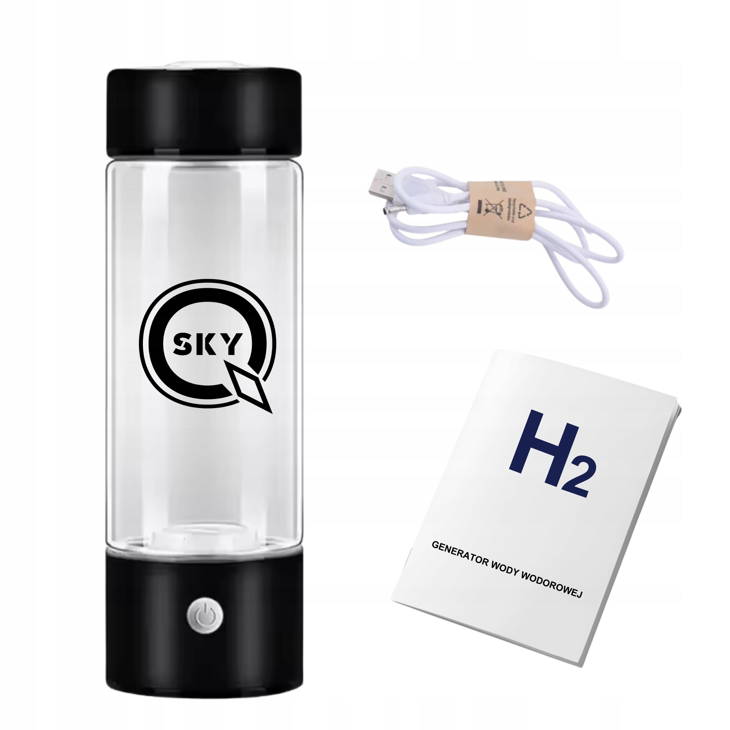 HYDROGEN BOTTLE HYDROGEN WATER GENERATOR ACTIVE HYDROGEN PORTABLE IONIZER Packaging status original