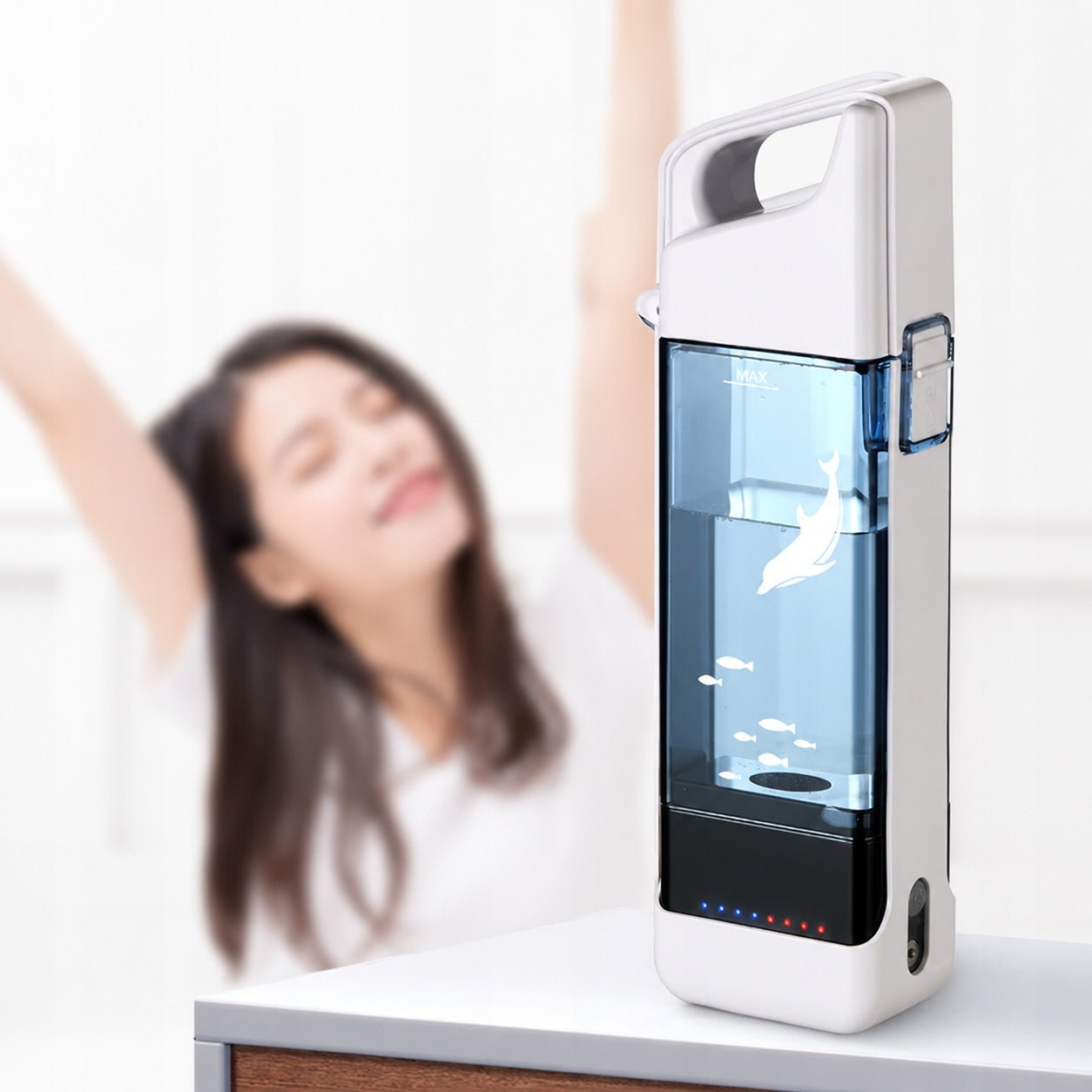 HYDROGEN BOTTLE WATER IONIZER HYDROGEN GENERATOR 3000ppb PREMIUM USB Packaging status original
