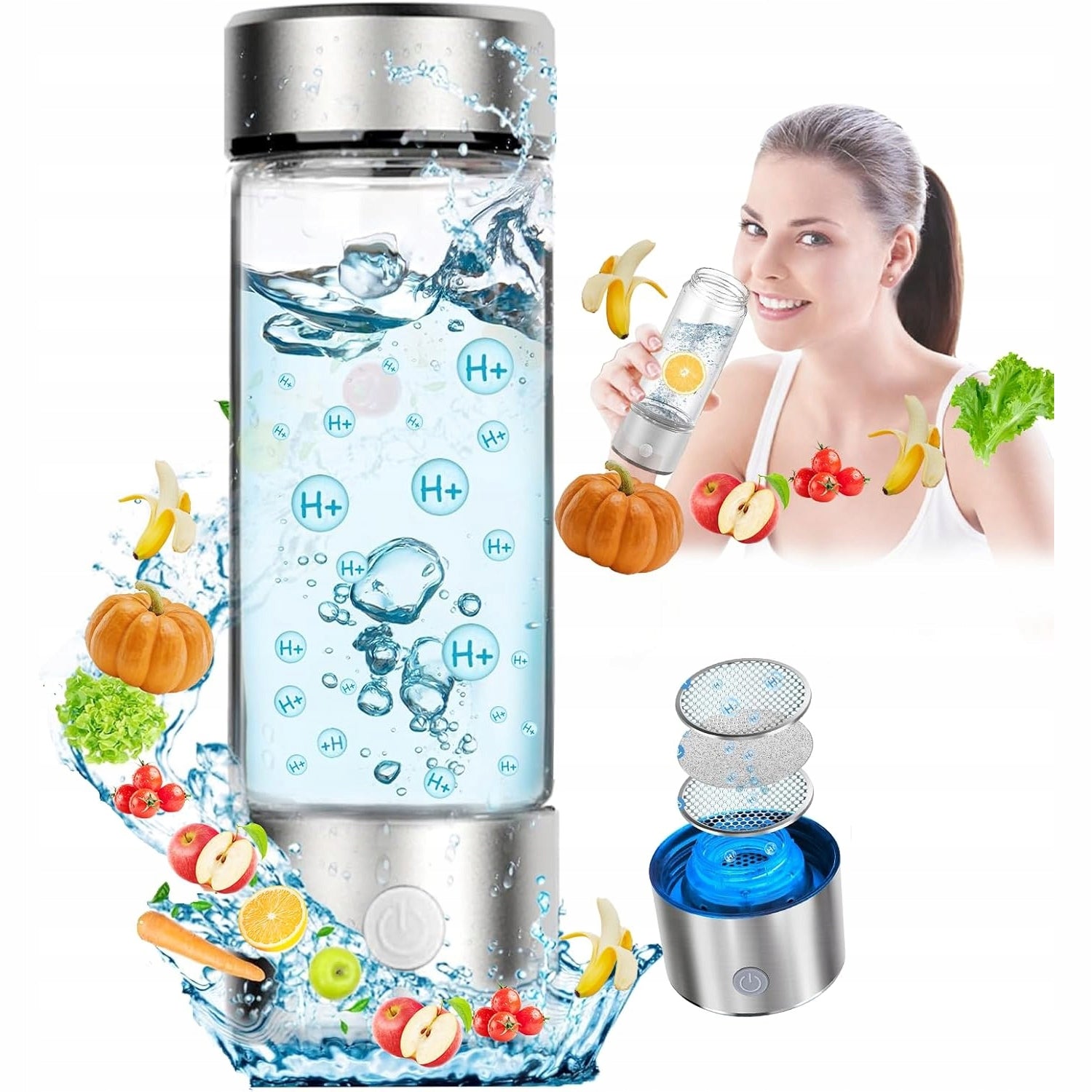 HYDROGEN WATER GENERATOR FOR DRINKING WATER, WATER IONIZER, HYDROGEN GENERATOR Packaging status original