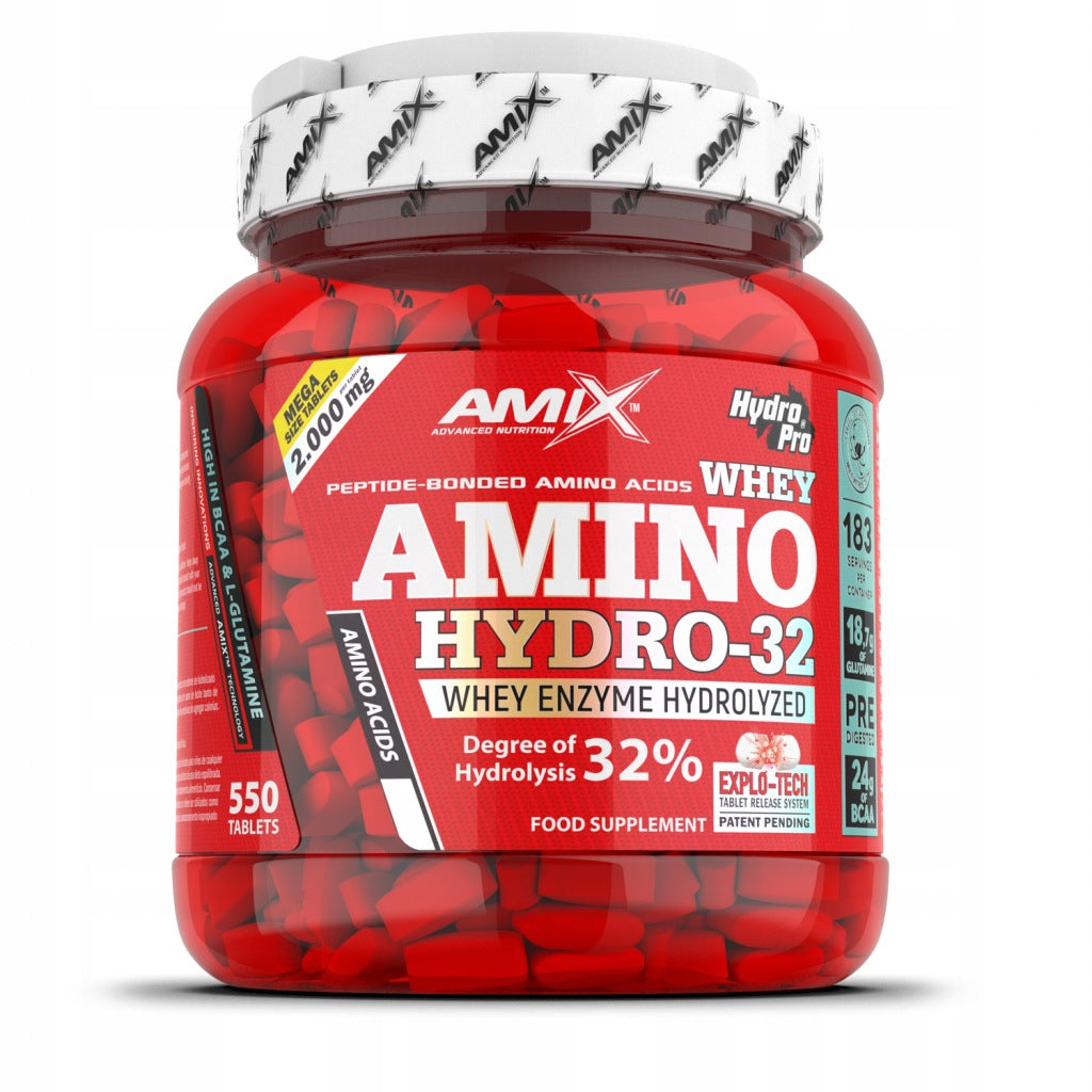 HYDROLYZED AMINO ACIDS AMIX Amino Hydro-32 550 tabl BCAA EAA Packaging status original