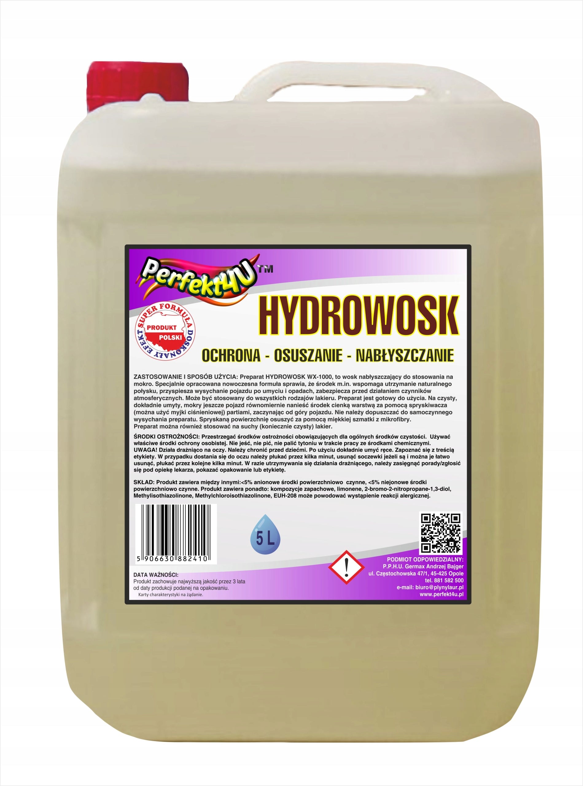 HYDROWAX WITH DEHUMIDIFIER CAR WET WAX 5L