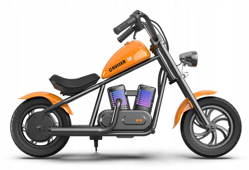 HYPER GOGO CRUISER 12 PLUS ELECTRIC MOTORCYCLE ORANGE up to 65kg 16 kmh
