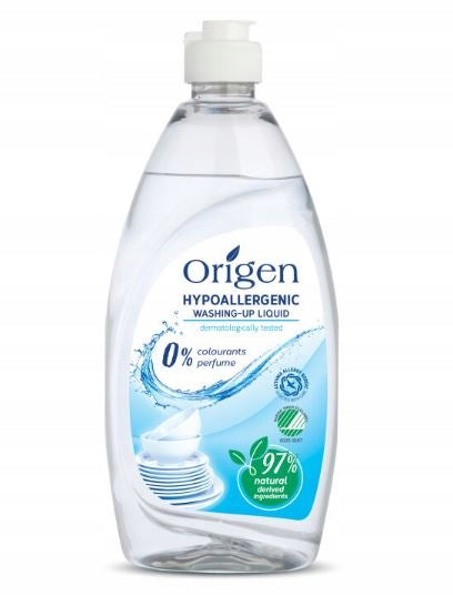 HYPOALLERGENIC DISHWASHING LIQUID 500ML ORGIENE FOR ALLERGY SUFFERERS