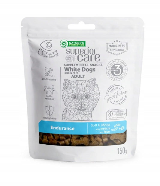 HYPOALLERGENIC FLAVORS ENDURANCE INSECT 150 G FOR WHITE AND LIGHT BREEDS