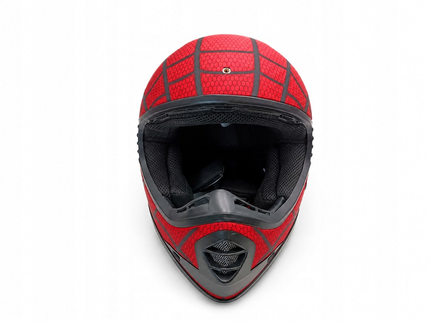HaTur TXTK3 Spider Motorcross Helmet Red-Black | Size S Model spider man