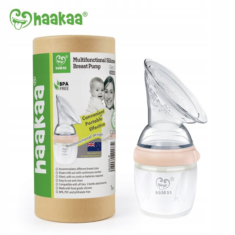 Haakaa Breast pump silicone collector multifunctional Gen.3 160ml Peach EAN (GTIN) 9420060201772