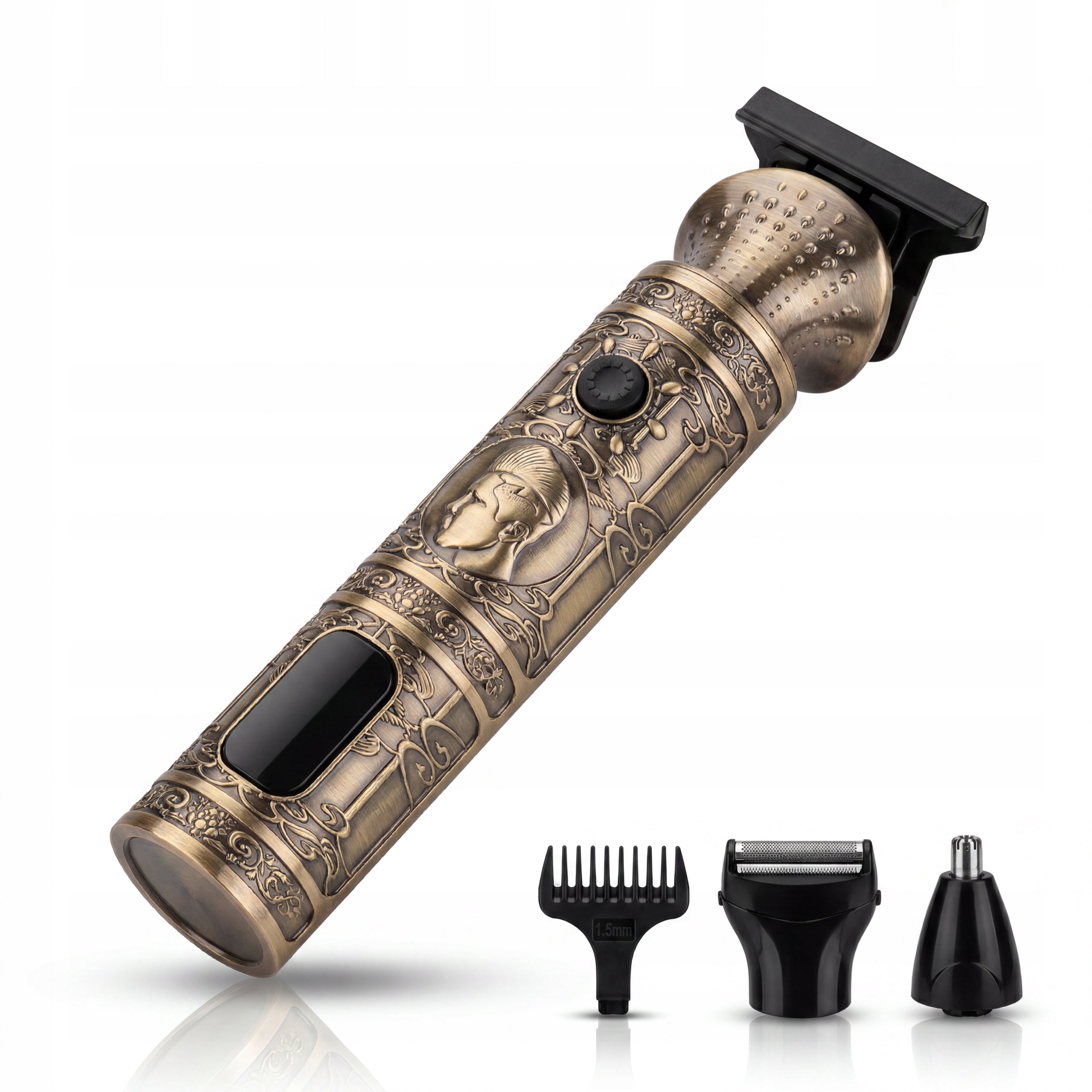 Hair Clipper 7in1 Trimmer Retro Beard Nose Body USB LED Medical device no