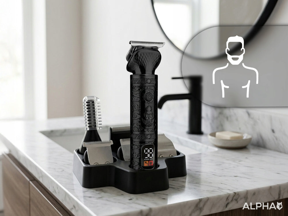 Hair Clipper, Beard 17in1 - Shaver + Nose Trimmer Alpha Packaging status original