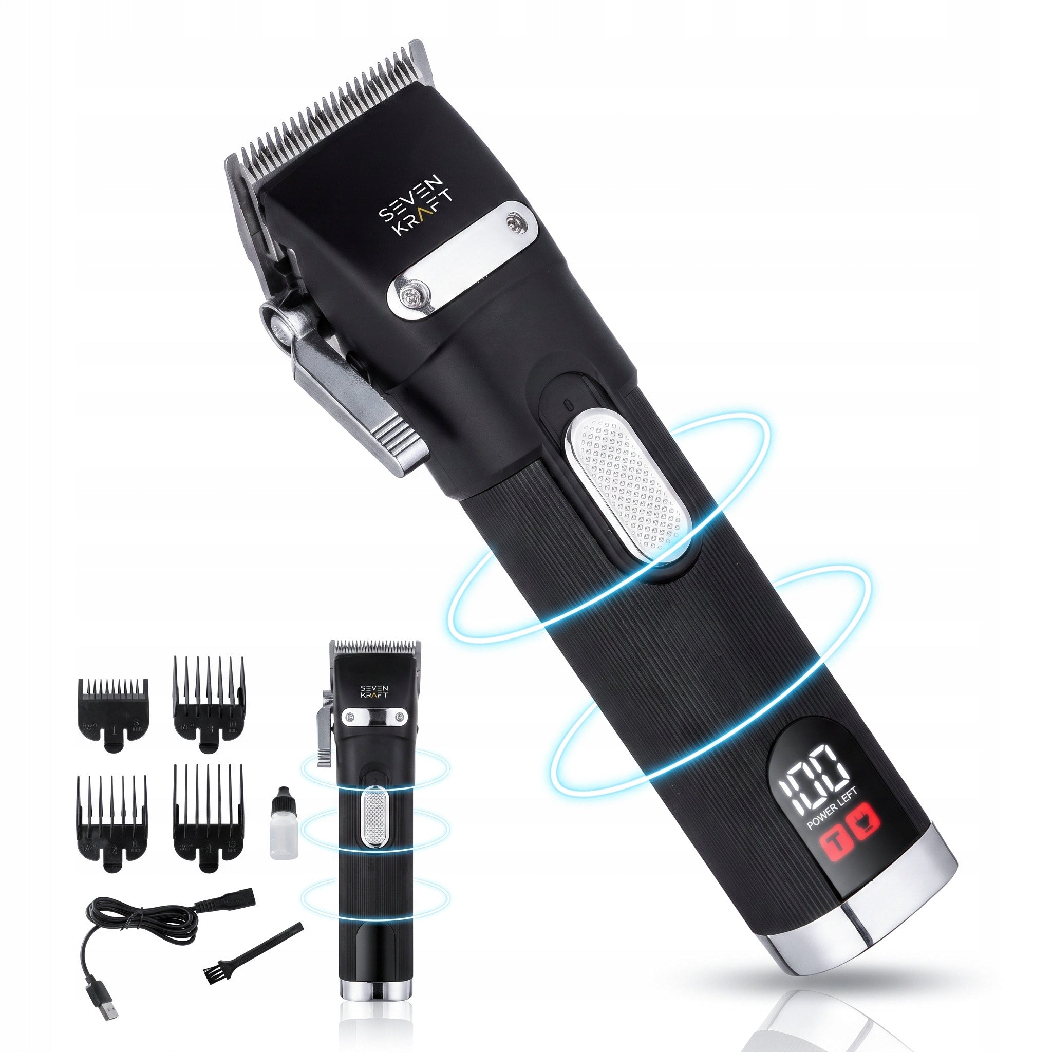 Hair Clipper Beard Trimmer Shaver Wireless Caps
