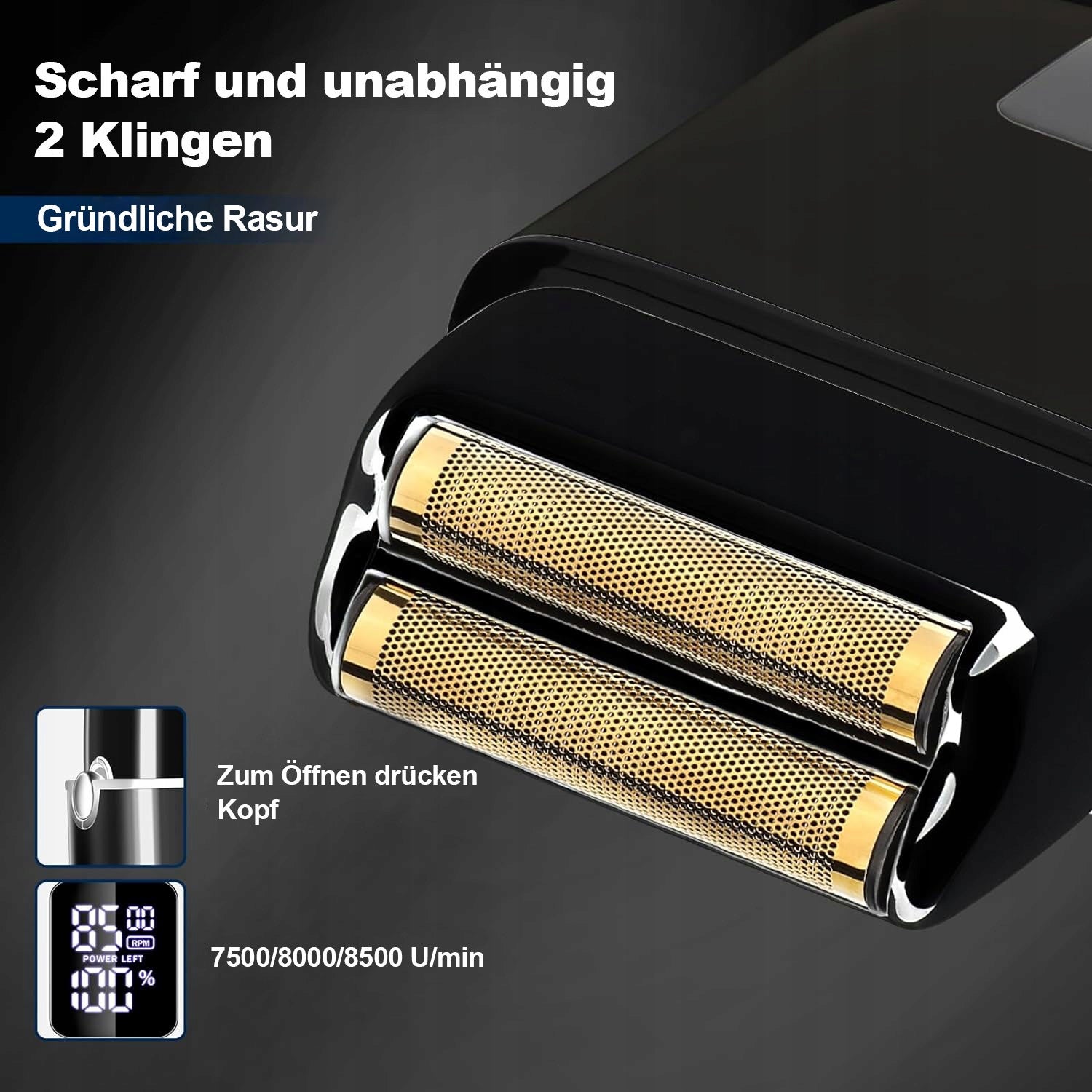 Hair Clippers Men Beard Trimmer Cordless Grooming Kit Black Home Barber Brand no brand