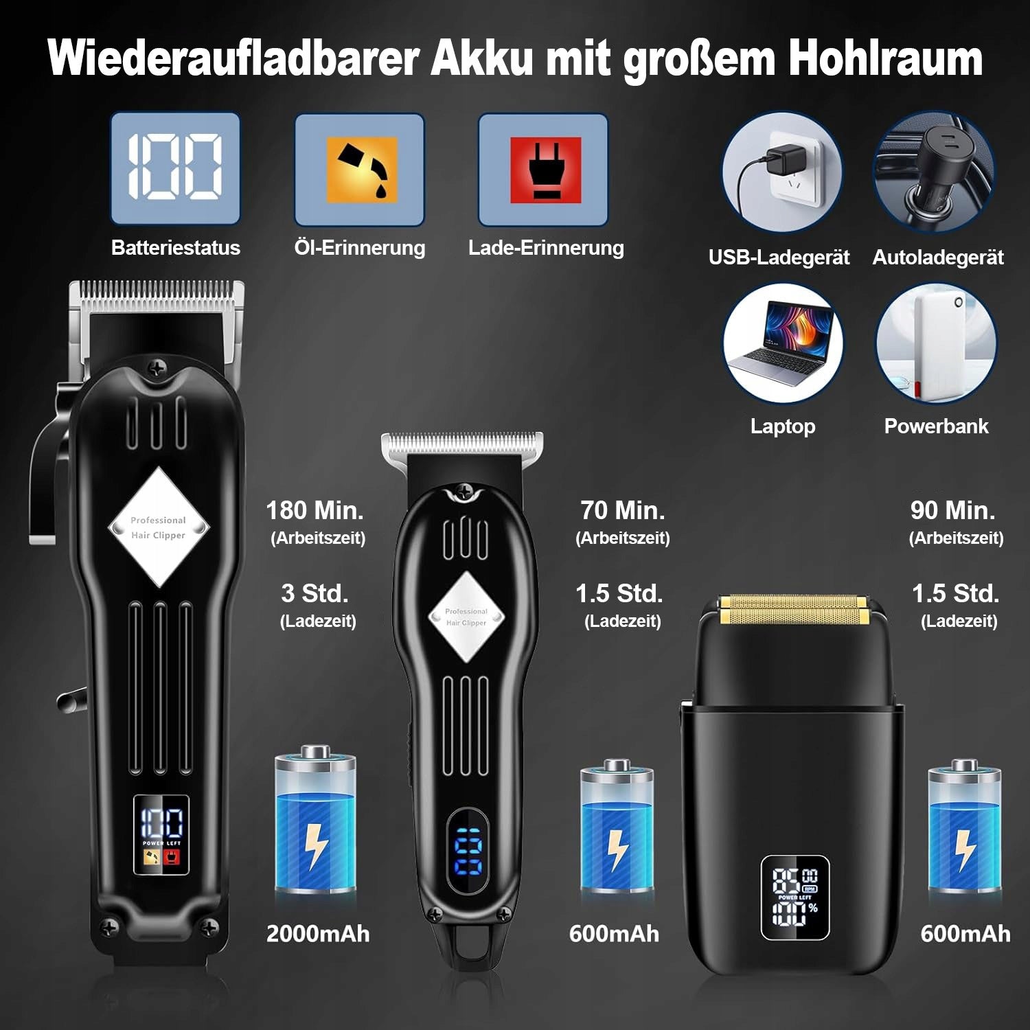 Hair Clippers Men Beard Trimmer Cordless Grooming Kit Black Home Barber Manufacturer code SJIOABBDJOVBIO5BJI