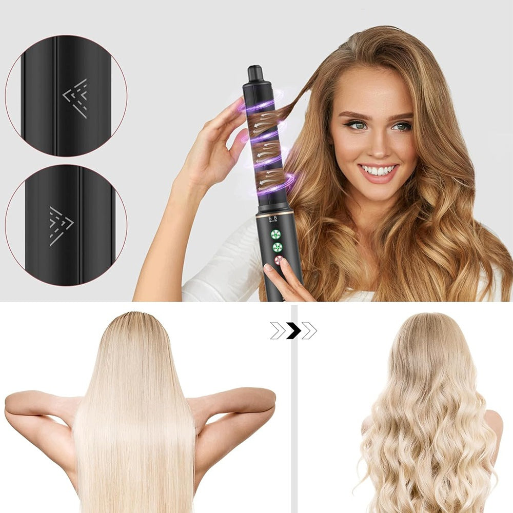 Hair Curler Dryer With Ionization 5in1 Rotating Multifunctional Strong Packaging status original
