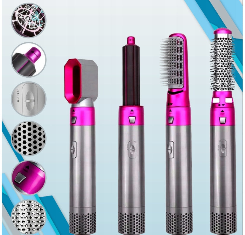 Hair Dryer 5in1 Multifunctional Curler Straightener