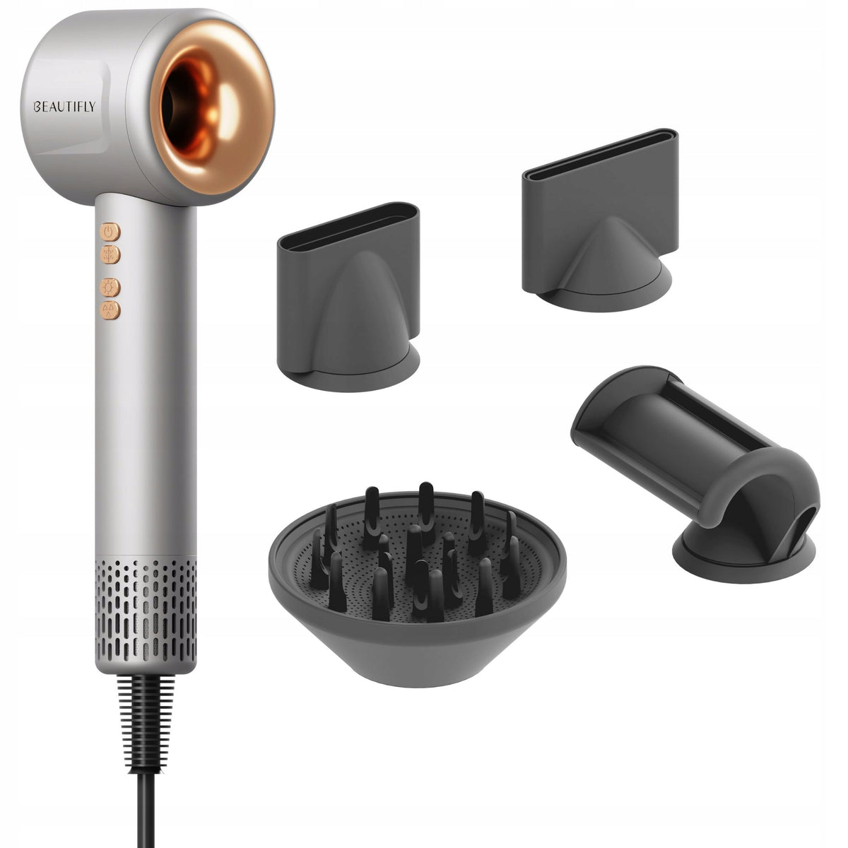 Hair Dryer Beautifly IonBoost 1600W Ionization Diffuser Concentrator