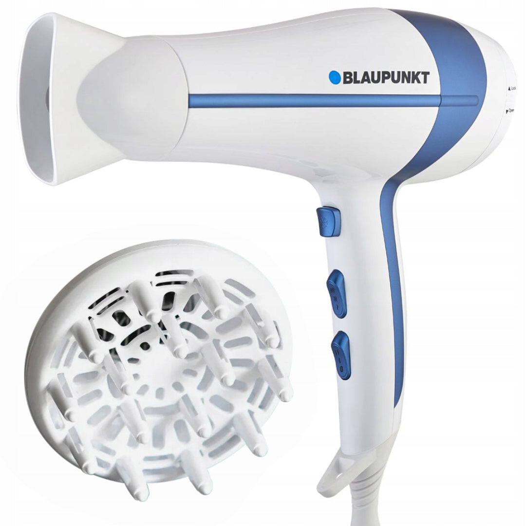 Hair Dryer Blaupunkt HDD501BL Ionization Diffuser Strong 2000W Packaging status original