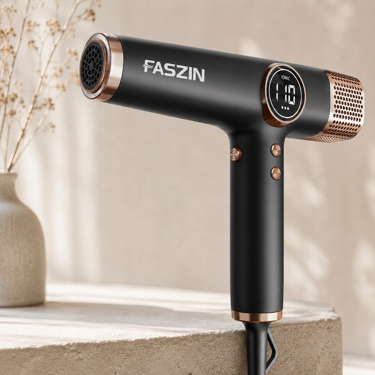 Hair Dryer Faszin 3 Magnetic Nozzles Quiet Lightweight 110 000 RPM Brand no brand