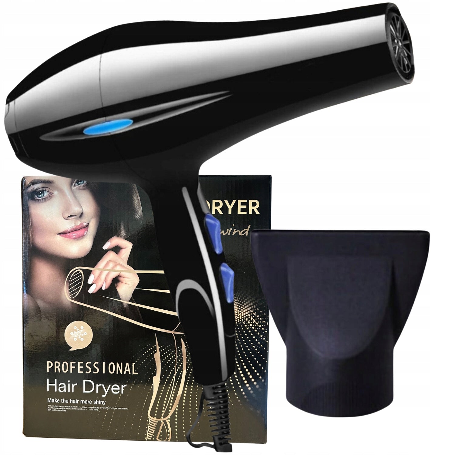 Hair Dryer Pro Ionization + Tip Concentrator 1200 W Manufacturer code DrogeriaFlamingo_5906670233203