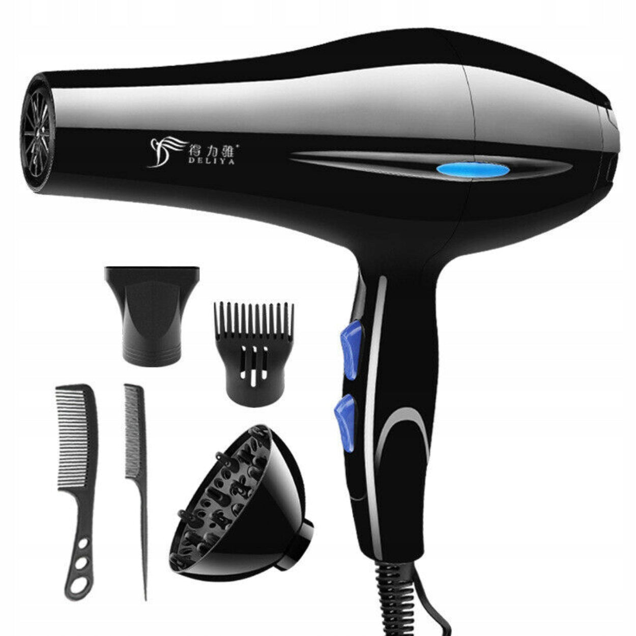 Hair Dryer Pro Ionization + Tip Concentrator 1200 W