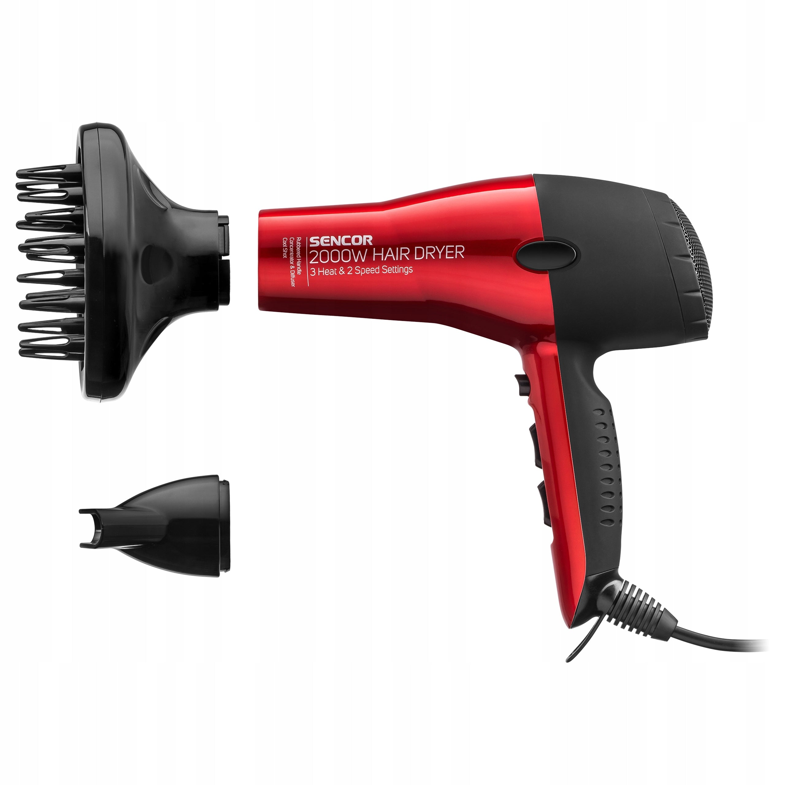 Hair Dryer Red Diffuser SHD 6701RD Strong 2000W