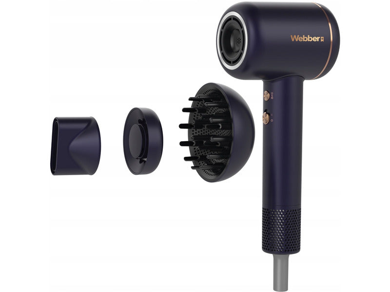 Hair Dryer WEBBER HD-1698 3in1 Essential Oils Venta Dominant color blue