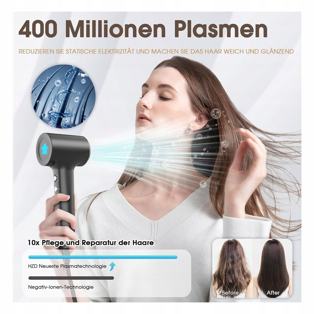 Hair Dryer with Diffuser Ionic Styling Dryer Model Hair Dryer with Diffuser