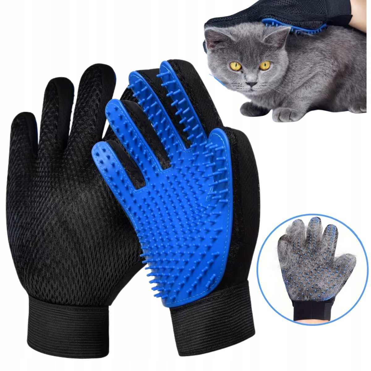 Hair Glove for Combing Cat Dog Collecting Care Removal