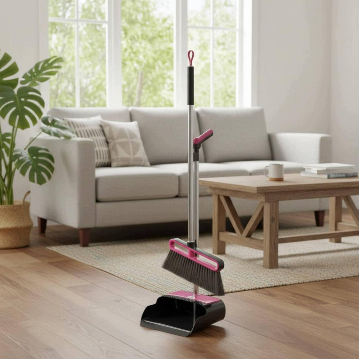 Hair Resistant Broom Set Lightweight Floor Sweep Kit Rubber Brand no brand