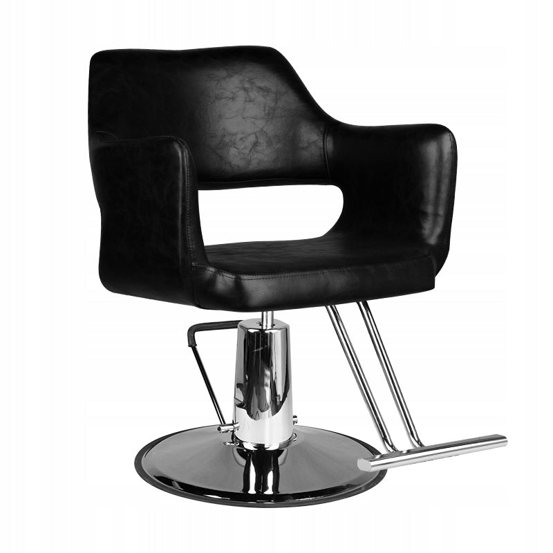 Professioneller Friseurstuhl Hair System SM339, schwarz 