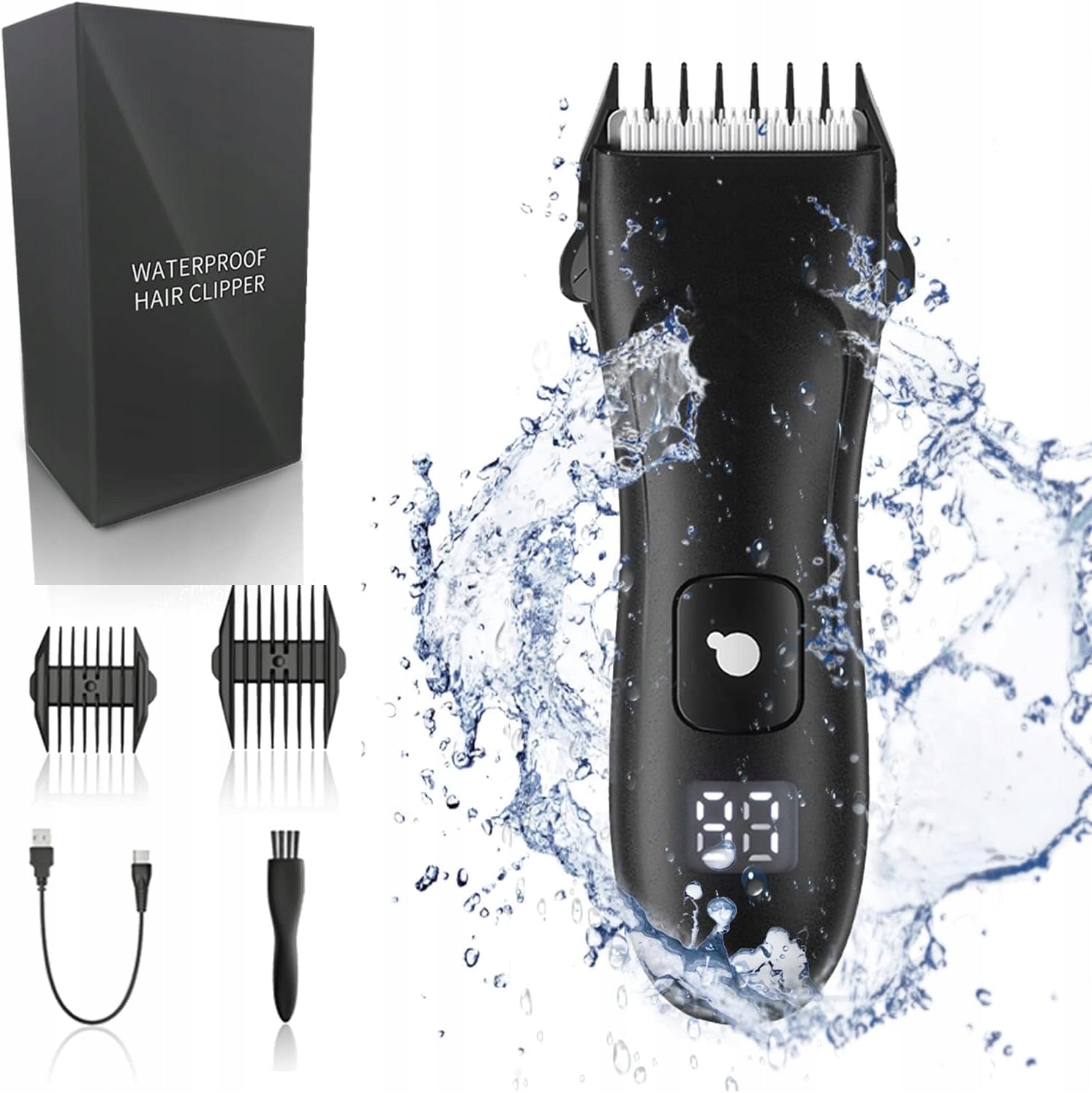 Hair Trimmer Body and Beard Shaver, USB Charging, Waterproof
