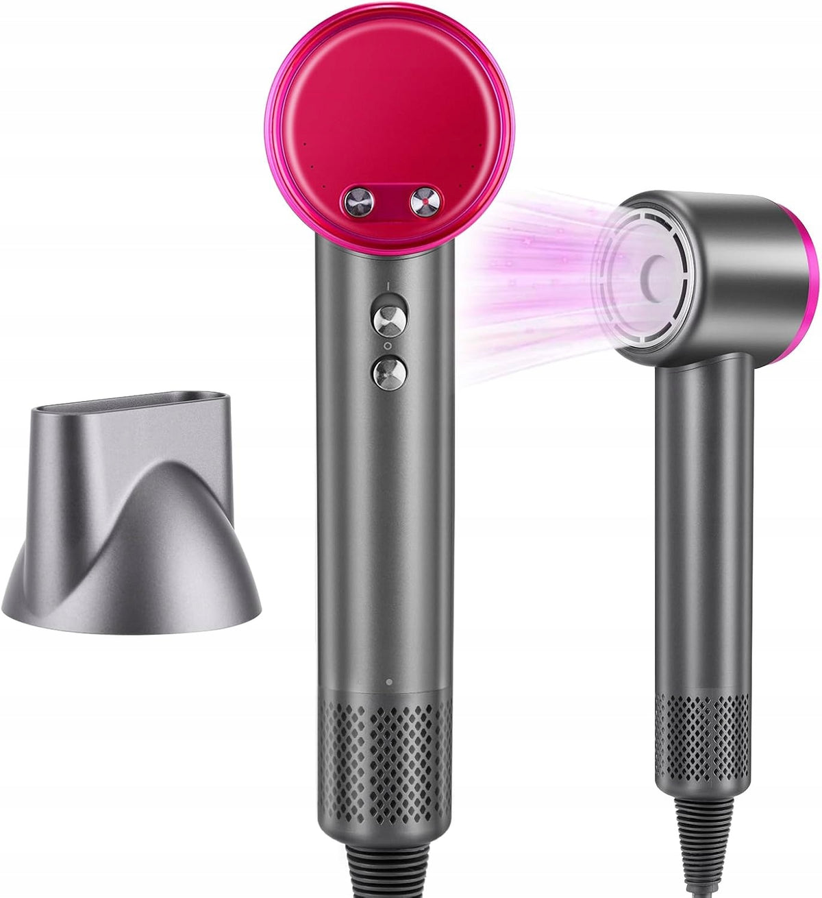 Hair dryer 1600 W with ionization – 3 speeds, diffuser included