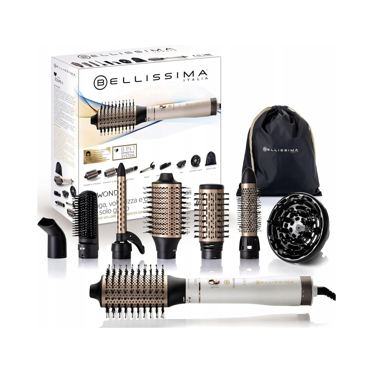 Hair dryer Bellissima R9101 1000 W with ionization and cold blowing