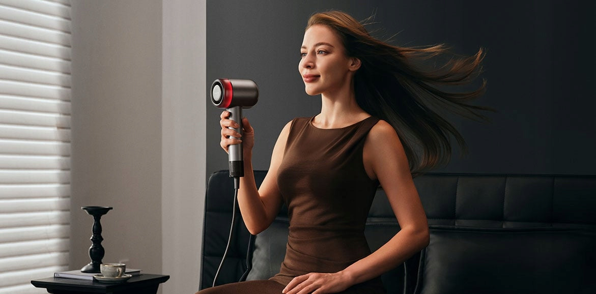 Hair dryer Dreame Gusto ionization 4 tips modes grey Packaging status original