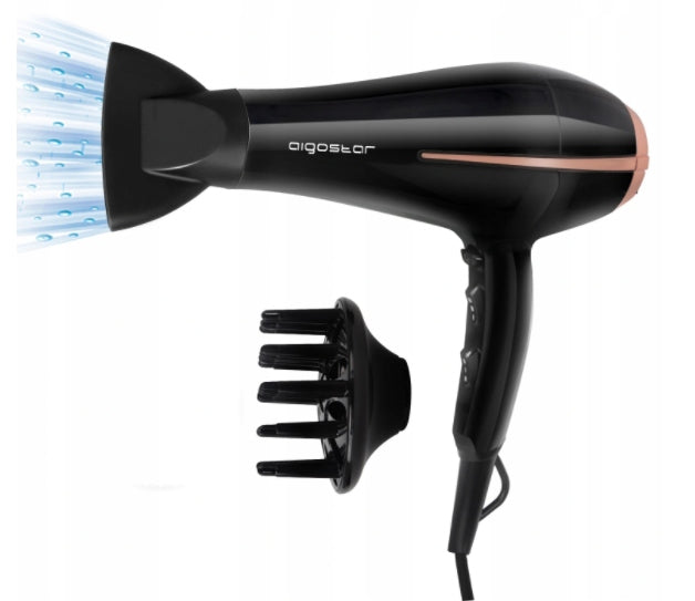 Hair dryer with diffuser and ionization Aigostar Fighter 2400W Packaging status original