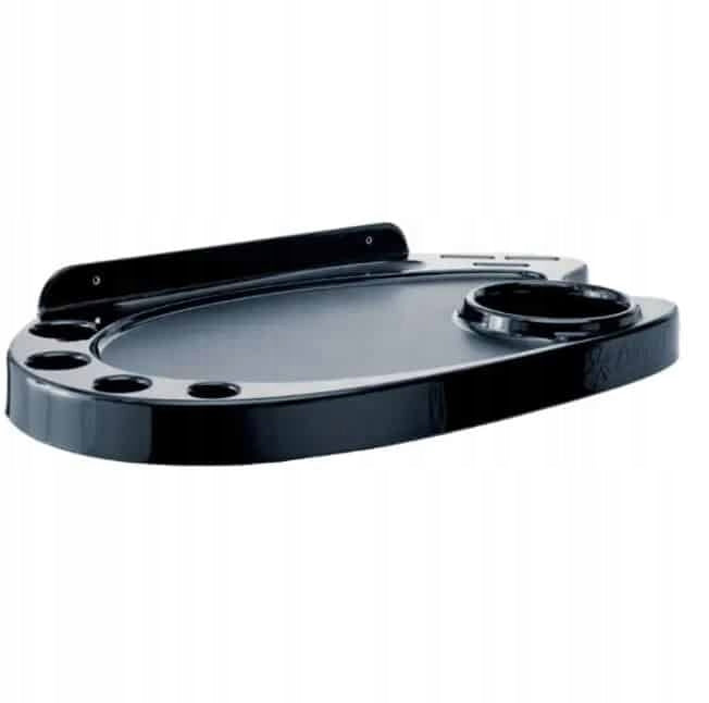 Hairdresser shelf helper screwed on dryer and accessories
