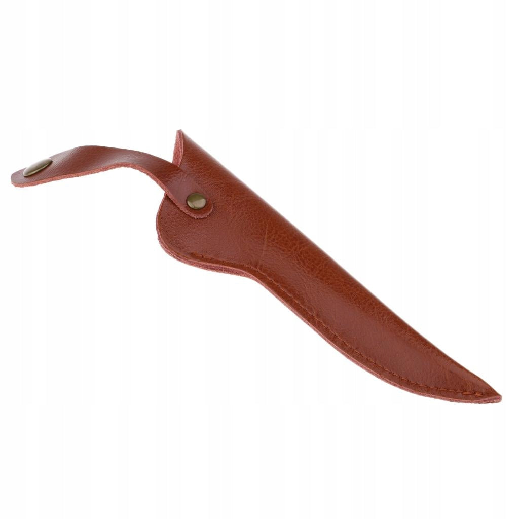Hairdressing Scissors Bag Large Soft Salon Storage Shears Pouch Brown Brand no brand