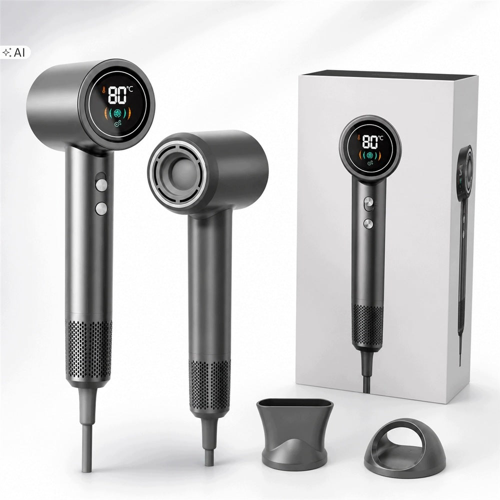 Hairdryer 1400 W with ionization, 2 speeds, LCD display