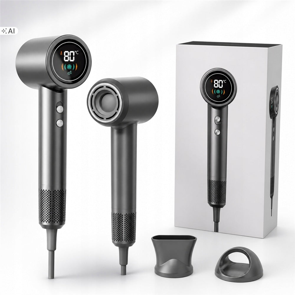 Hairdryer 1400 W with ionization, 2 speeds, LCD display
