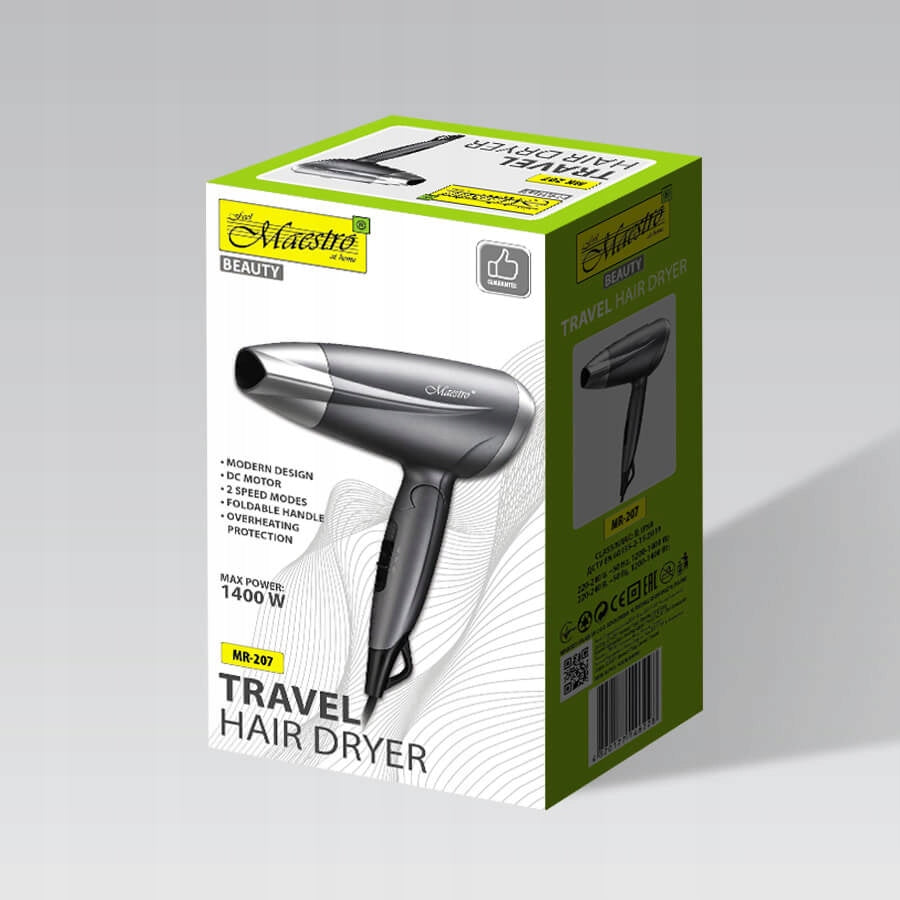 Hairdryer 1400W MAESTRO MR-207 Model 606218105