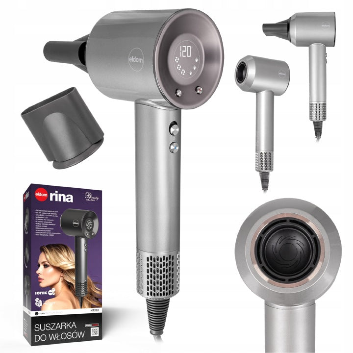 Hairdryer 1650W with ionization temperature display HT280 Eldom