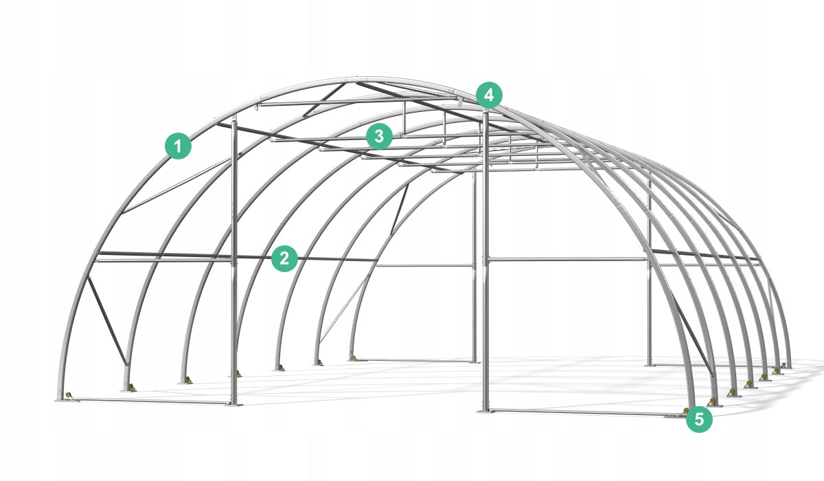 Hala Łukowa 9,15x12 m 4,5h carport, garage, tent storage Manufacturer code Hala łukowa Rolnicza Przemysłowa 9,15x12m4,5h