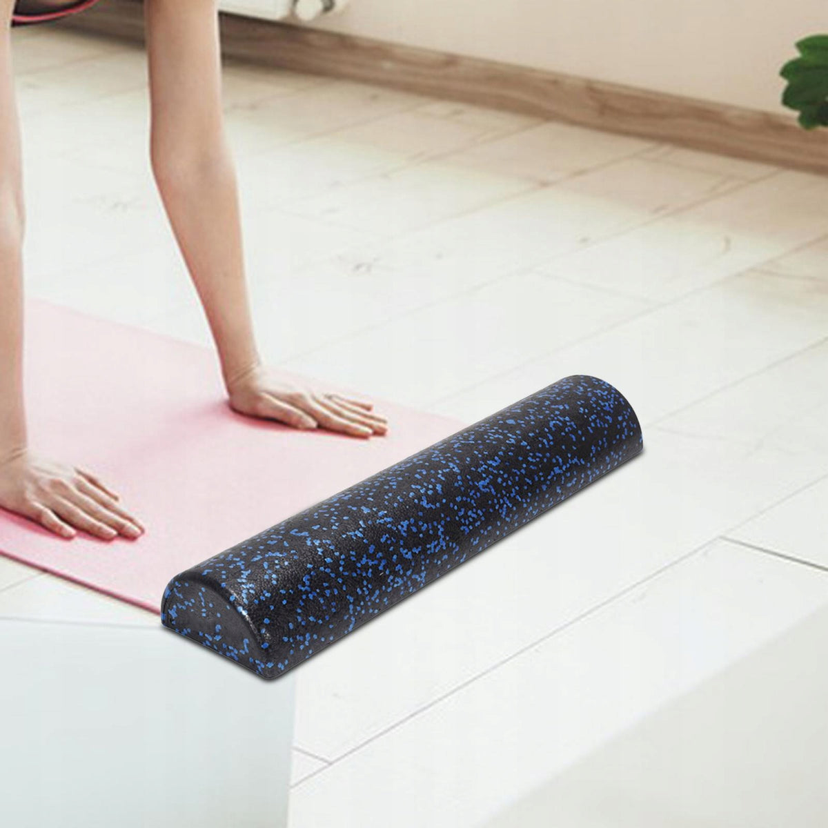 Half Round Foam Roller Neck High Density Back Legs Foot Massage Exercise