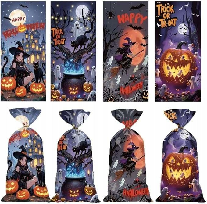 Halloween Candy Bags Gift Bags 50 Pieces
