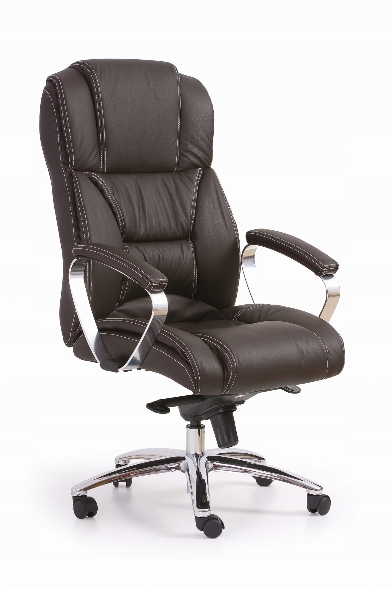 Halmar FOSTER Office Chair, Swivel, Executive Desk Chair, Dark Brown Leather Medical device no