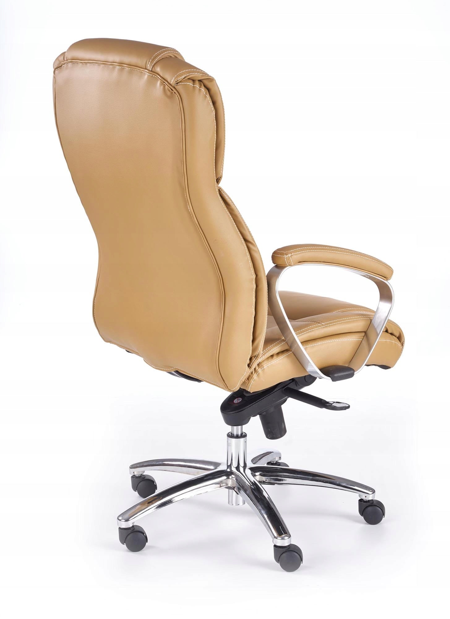 Halmar FOSTER Swivel Office Chair - Light Brown Leather Packaging status original